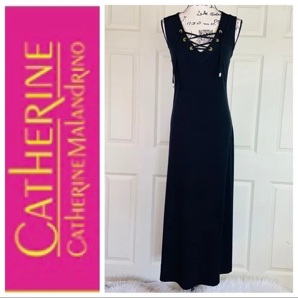 catherine maxi formal dress Catherine asymmetrical pleated maxi dress in Navy-blue, L / Blue main image 1